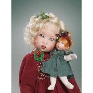 2002 Kish Christmas Morning BEYHANY’s 4''' BEBE DOLL onlyLE 75" in Boneka Dress